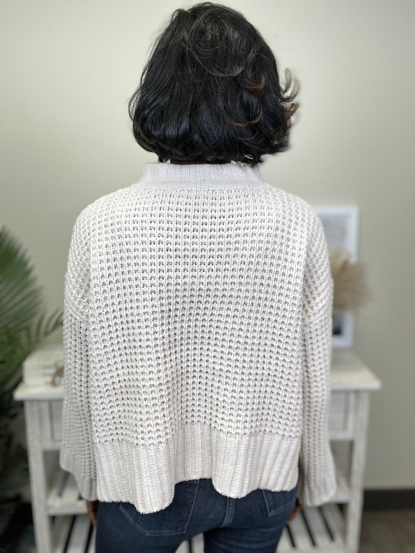 Feeling Close To You Women's High Mock Neckline Sweater