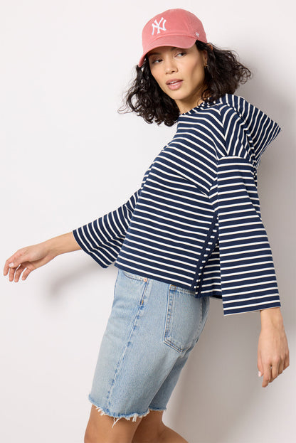 Mia Stripe Hoodie