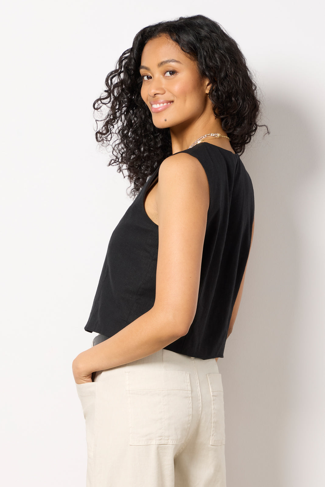 Maxine Linen Vest