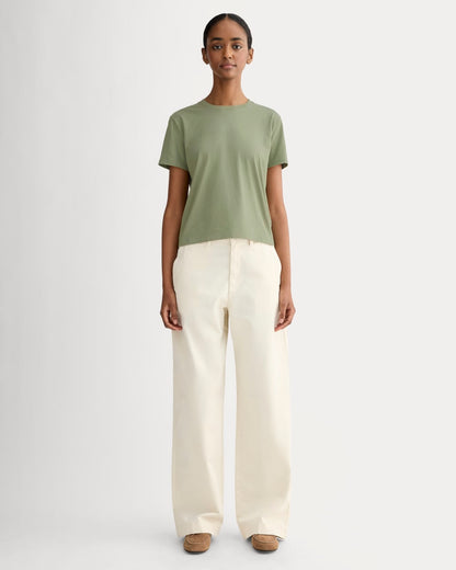The Box-Cut Tee in Essential Cotton | Sagebrush | No Pocket