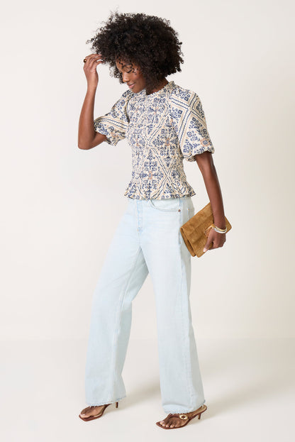 Mina Smocked Blouse