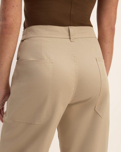 The Barrel Pant | Trench Coat Khaki