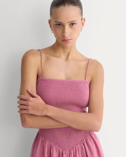 Gauze Smocked Mini Dress | Heather Rose