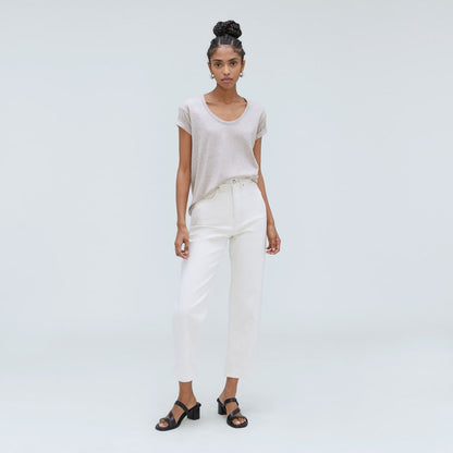 The Air Scoop-Neck Tee | Heathered Oatmeal