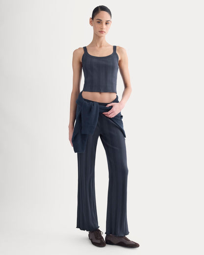 Lounge Rib Tank | Navy