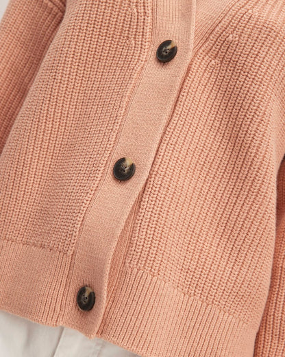 The Boxy Cardigan in Everyday Cotton | Blush Pink