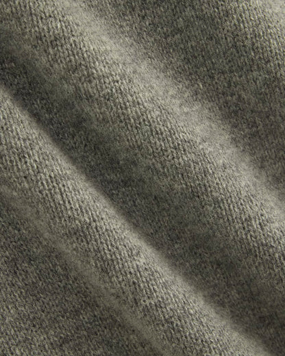 Sweater Mini Dress in Luxe Merino | Heathered Mid-Grey