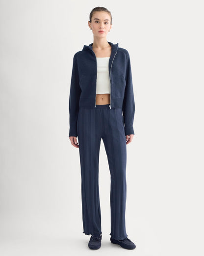 Lounge Rib Pant | Navy
