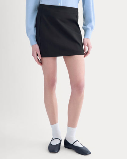 Ponte Mini Skirt | Black