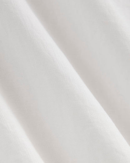 The Boatneck Top in Linen | White