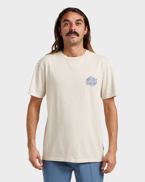 Three Deeppigment Dye T-Shirt - Moonstruck