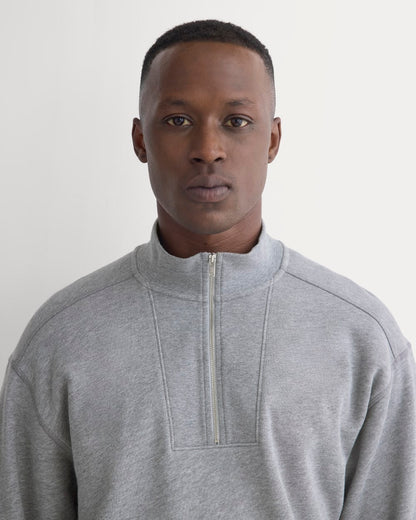 Lightweight Terry Zip Pullover | Vintage Heather Grey