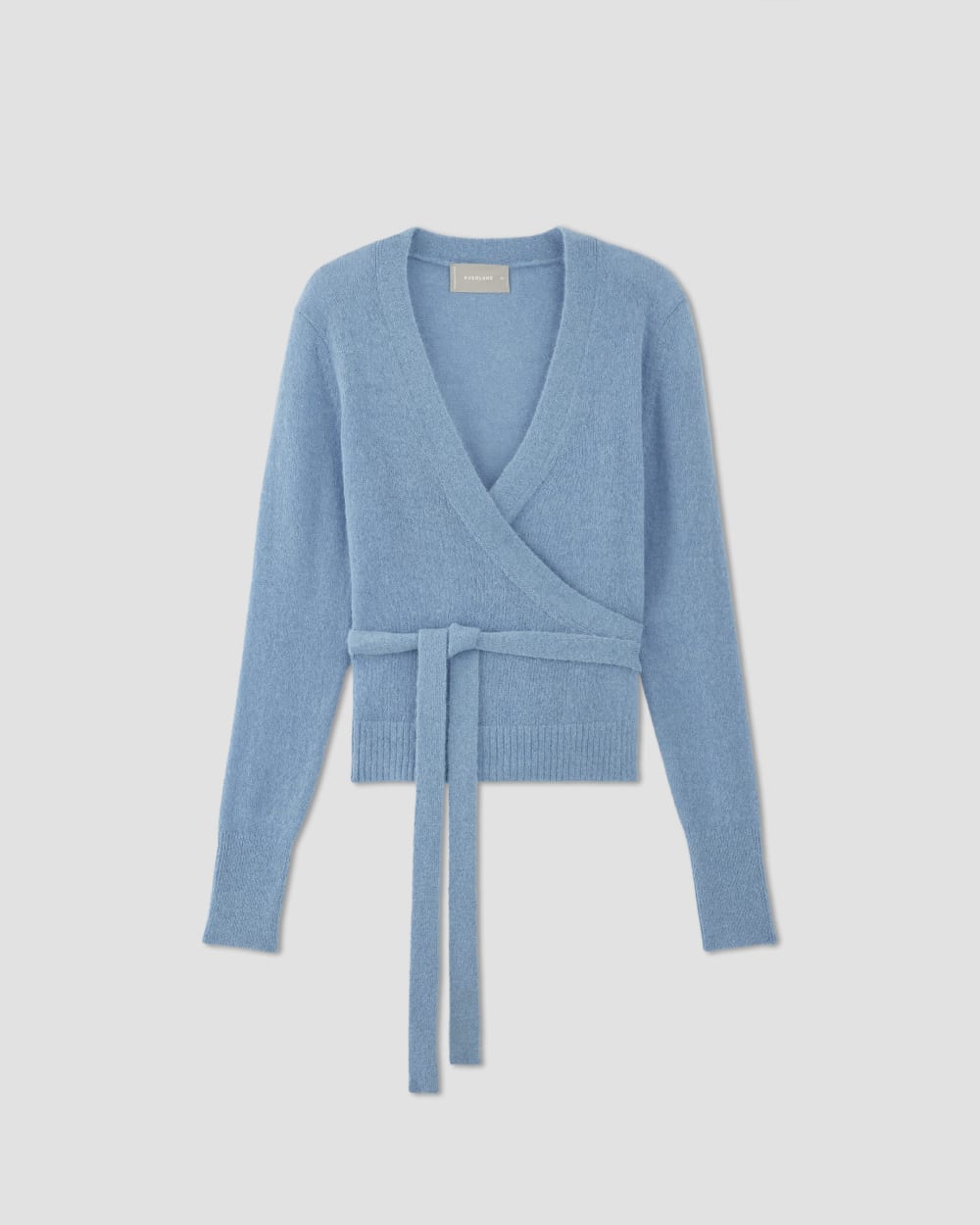 The Alpaca Wrap Sweater | Heritage Blue