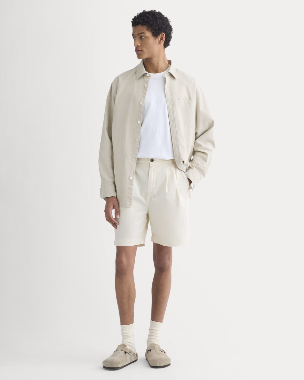 Pleated Easy Short | Birch