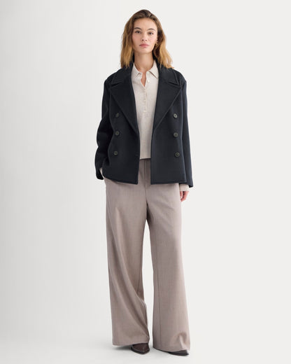 ReWool Short Peacoat | Deep Navy