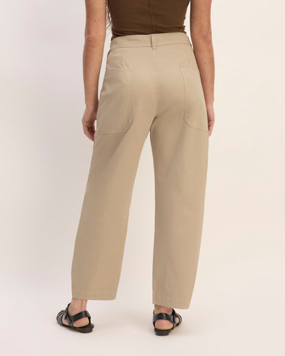 The Barrel Pant | Trench Coat Khaki