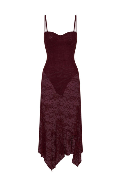 Darling Girl Midi Dress Port